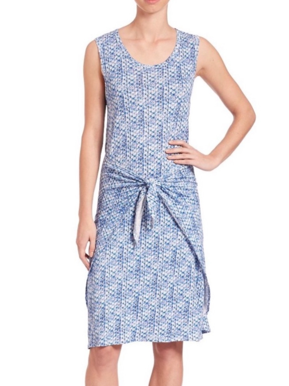 Rebecca Taylor Shibori Linen Wrap Dress size M